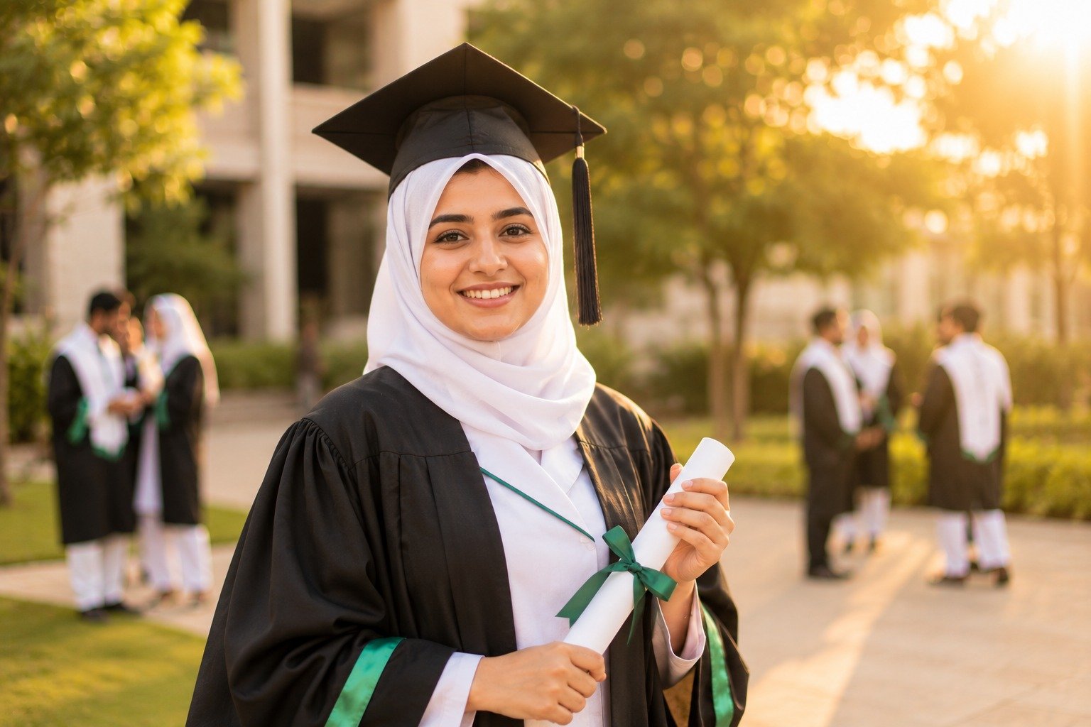 Nursing graduates and faculty